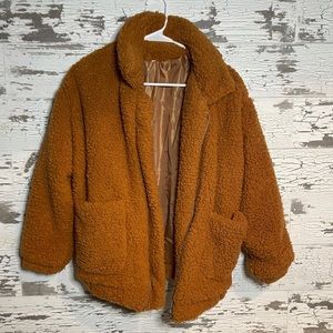 Teddy zip up jacket